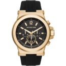 Michael Kors Men's Chronograph Dylan Gold Black Watch - MK8445
